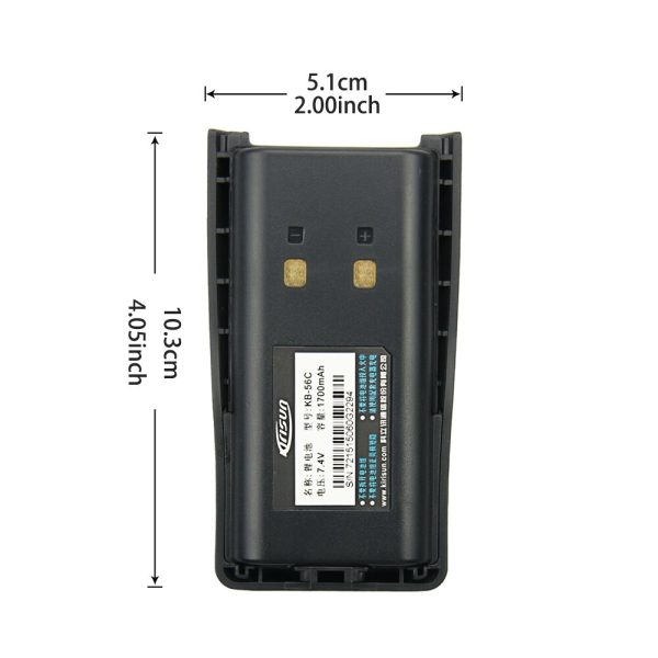 Replacement Battery for Kirisun FP-560 PT-560 KB-56C KBC-56C Li-Ion 1700mAh Spare Batteries - Image 3