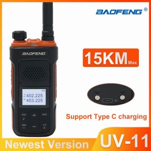 BaoFeng UV-11 Powerful Walkie Talkie VHF UHF hf Transceiver Long Range 15KM Portable Ham 2Way Radios Newest Version BF UV11