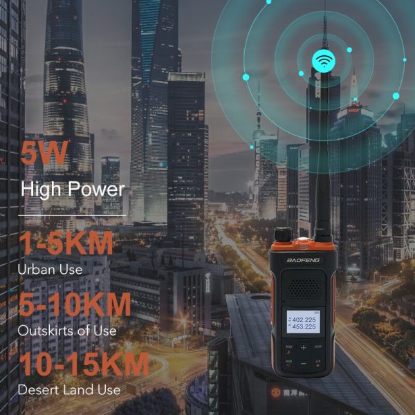 BaoFeng UV-11 Powerful Walkie Talkie VHF UHF hf Transceiver Long Range 15KM Portable Ham 2Way Radios Newest Version BF UV11 - Image 5