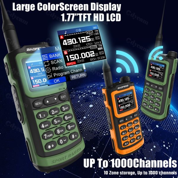 Baofeng UV-G30 Pro Long Range PortableTransceiver 1000 Channel Type-C Charge Waterproof FM Radios - Image 2