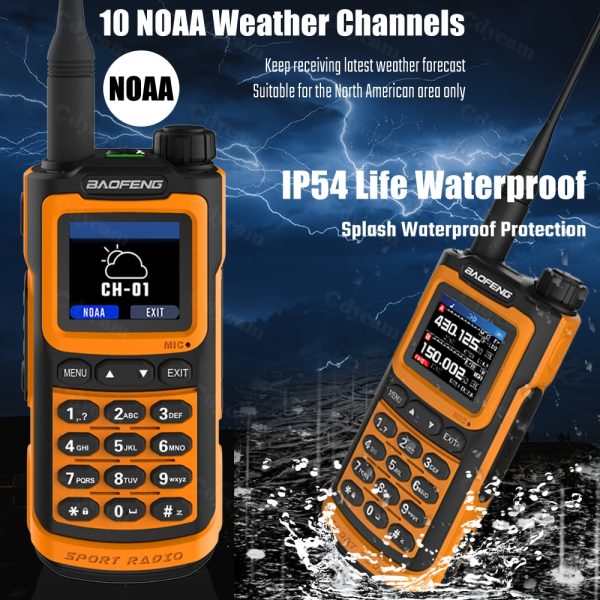 Baofeng UV-G30 Pro Long Range PortableTransceiver 1000 Channel Type-C Charge Waterproof FM Radios - Image 3