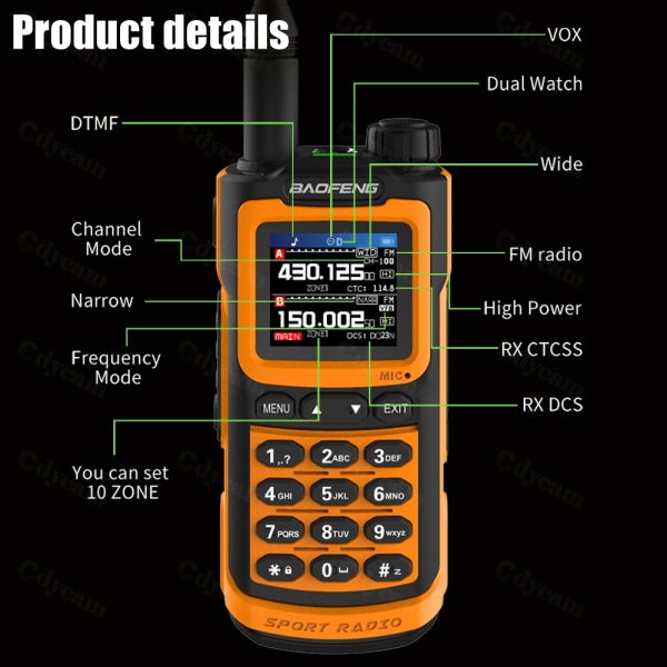 Baofeng UV-G30 Pro Long Range PortableTransceiver 1000 Channel Type-C Charge Waterproof FM Radios - Image 5