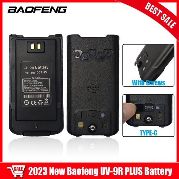Baofeng UV-98 PRO Type-C Rechargeable Batteries With Screws Extra Battery