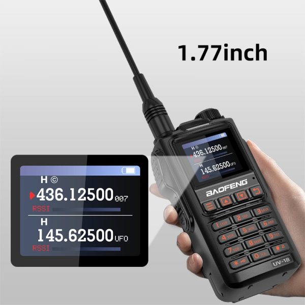 Baofeng UV18h Stopwatch Timing Tri-band VHF UHF 200-260 Mhz 1000 CHS 8800Mah one click Frequency Long Range Walkie Talkie - Image 2