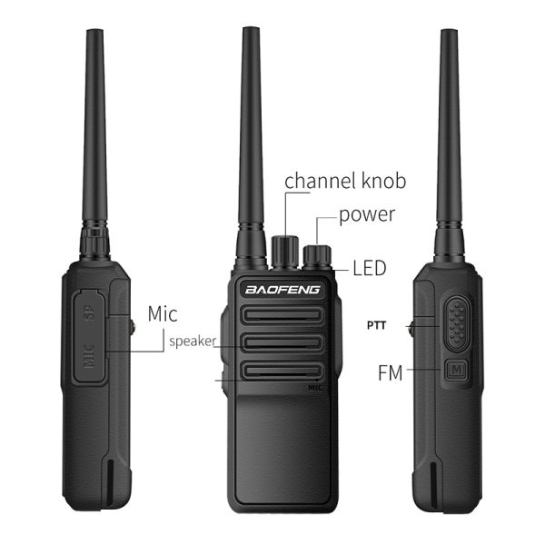 2PCS BaoFeng BF-1904 12W High Power Professional Penetrating Radio 4800mah Battery - Image 3
