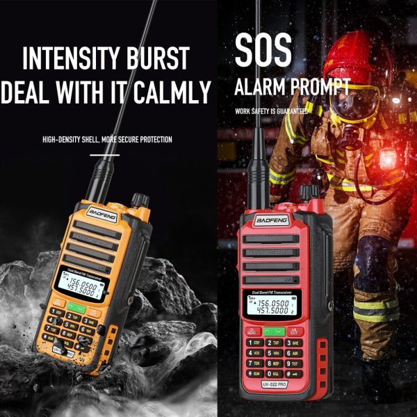 2023 2pcs/lot Baofeng UV S22 PRO V2 V1 IP68 Waterproof True 10W Power Walkie Talkie Type-C Charger Powerful UHF VHF Long Range UV-9R Plus Radio - Image 2
