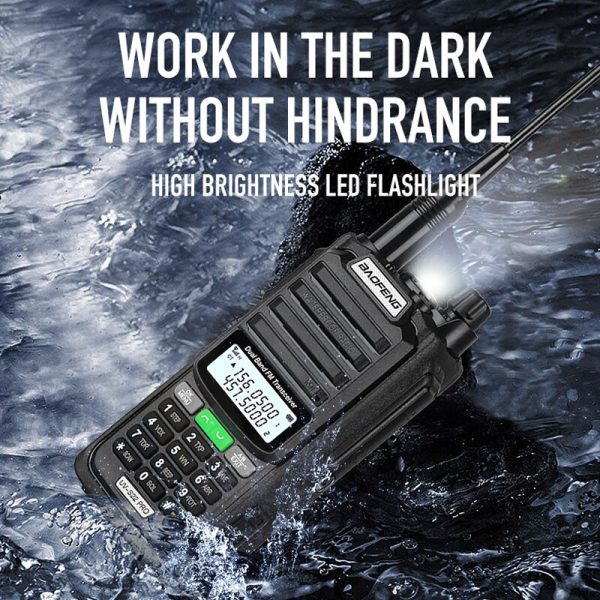 2023 2pcs/lot Baofeng UV S22 PRO V2 V1 IP68 Waterproof True 10W Power Walkie Talkie Type-C Charger Powerful UHF VHF Long Range UV-9R Plus Radio - Image 3