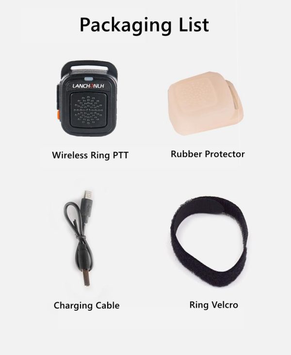 POA68 Wireless Ring PTT Walkie Talkie Bluetooth Transmitter Radio Accessory for HG-UV78/HG-UV79/HG-D1000 - Image 3