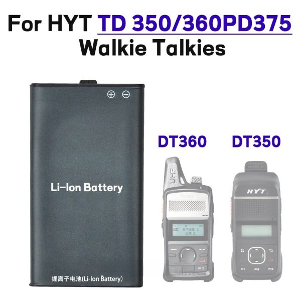 BL2009 4.2V 2000mAh Li-ion Battery for HYT Hytera TD350,TD360,PD375 PD365 etc Radios Replacement Battery - Image 2