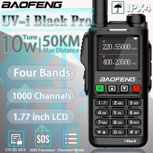 Baofeng UV18 i Black pro Model Professional Long Range Walkie Talkie, 4 Bands 1000 Channels Two-Way Radio VHF UHF 200-260
