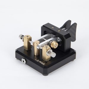 Automatic Morse Keyer Dual-Paddle Telegraph Key CW Key (Red) for Ham Radio
