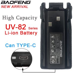 Fit for Baofeng UV-82 Radio Series Battery Type-C New Arrival