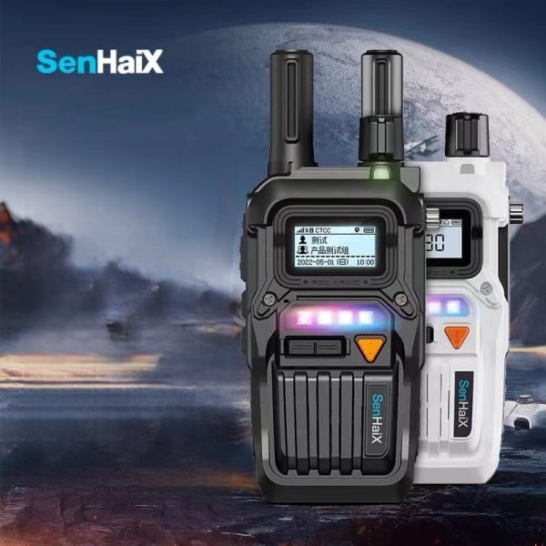 NEW 4G LTE Senhaix D32 LED Light Flashlight Dual SIM Card Wireless Walkie Talkie