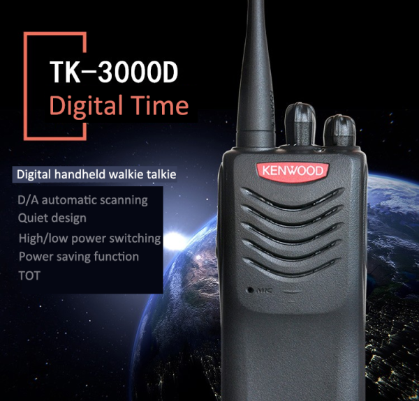 Kenwood TK-3000D TOT Digital Time D/A automatic Scanning DMR Walkie Talkie