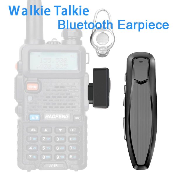 Cell phone Walkie Talkie Wireless Bluetooth PTT Headset Earpiece Hands-free - Image 3