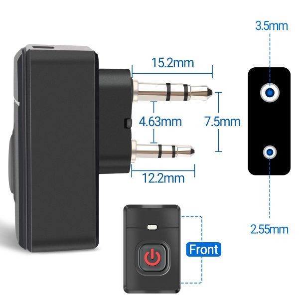 Cell phone Walkie Talkie Wireless Bluetooth PTT Headset Earpiece Hands-free - Image 4