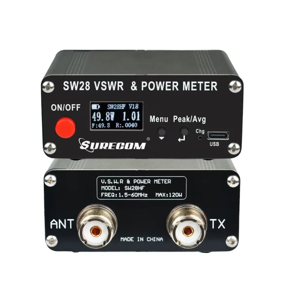SURECOM SW-28 SWR PowerMeter HF 1.5-60MHz 120W M Type Connector for Two Way Radio Walkie Talkie - Image 2