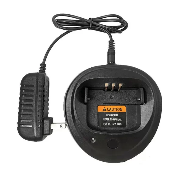 Battery Desktop Charger Compatible with Motorola PR400 CP200 CP200D CP200XLS EP450 DEP450 DP1400 Portable Radio - Image 2