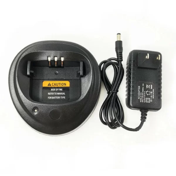 Battery Desktop Charger Compatible with Motorola PR400 CP200 CP200D CP200XLS EP450 DEP450 DP1400 Portable Radio