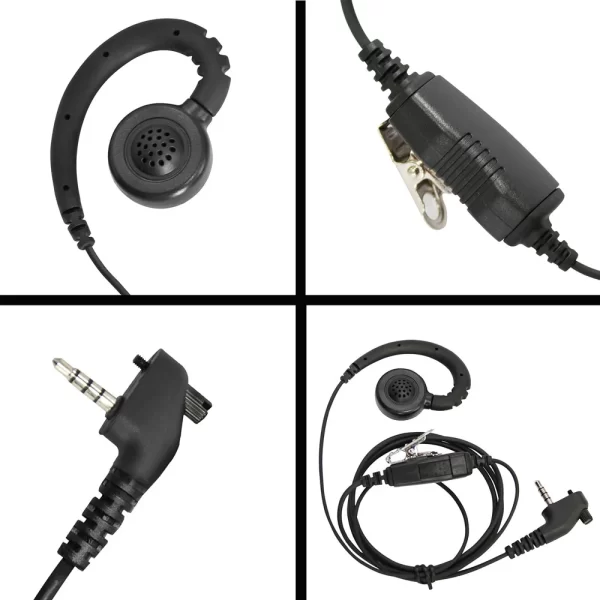 G style Swivel Earpiece Headset For VX350 VX351 VX354 Two Way Radio Earphone - Image 2