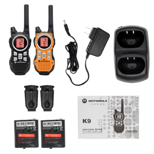 Motorola K9 2pcs/lot Two way Radio 20 channels 409 –410 MHz license-free walkie-talkie
