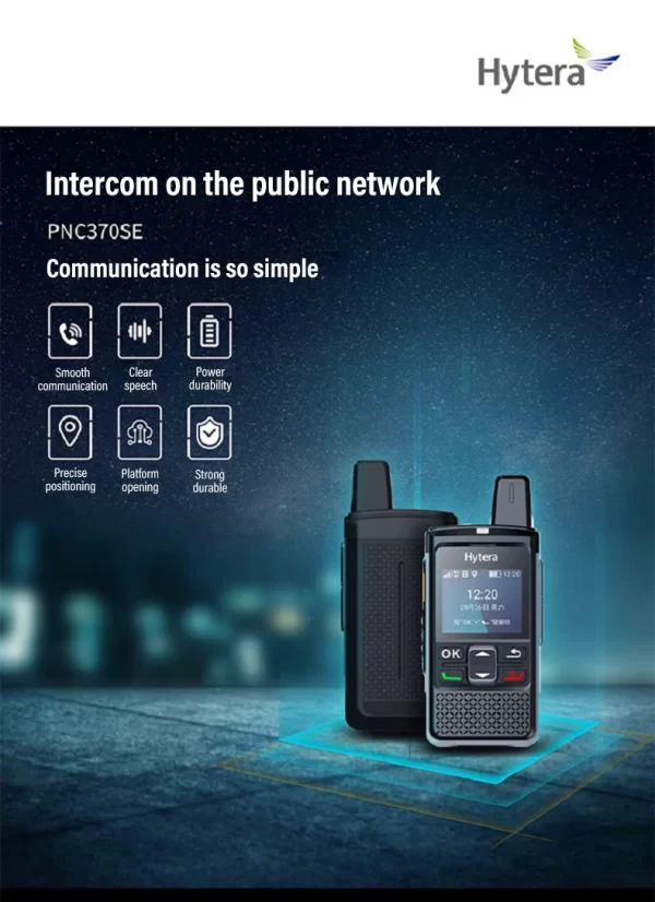 Hytera PNC370se Public Network Walkie Talkie Phone IP67 Waterproof Dustproof GPS BD GLONASS AGPS Positioning - Image 6