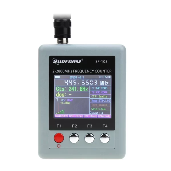 SURECOM SF-103 Digital Frequency Meter Wide Range frequency SF103 Frequency counter 144/430MHz DMR Digital Signal Testable