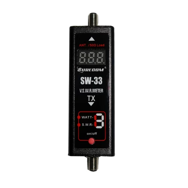SURECOM SW-33 markII 125-520 Mhz Mini Digital VHF/UHF Power & SWR Meter for Walkie Talkie for Two Way Radio - Image 2
