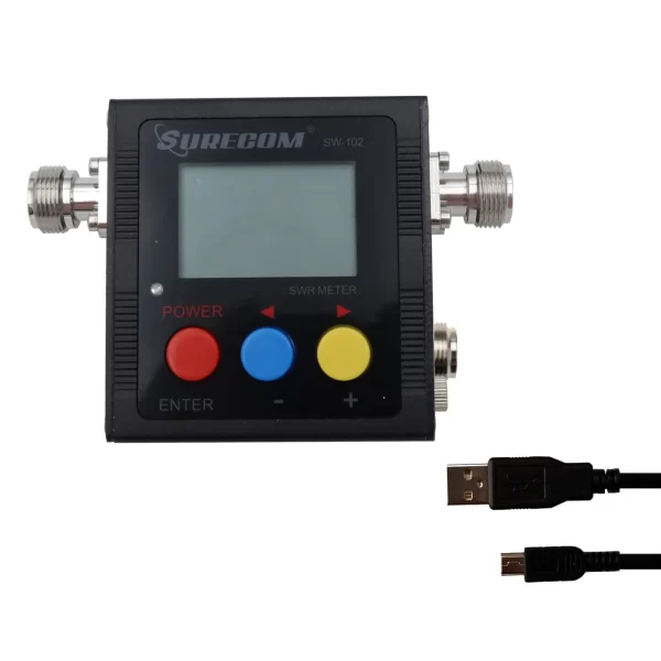 Surecom SW-102S Digital VHF/UHF 125-525Mhz SO239 Connector Power & SWR Meter (SW102-S)