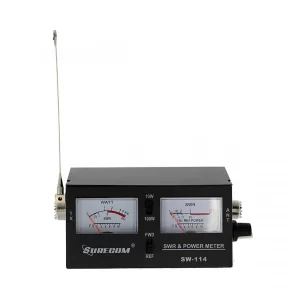 Surecom SW-114 SWR/RF/Field Strength Test Power Meter for Relative Power 3 Function Analog with Field Strength Antenna