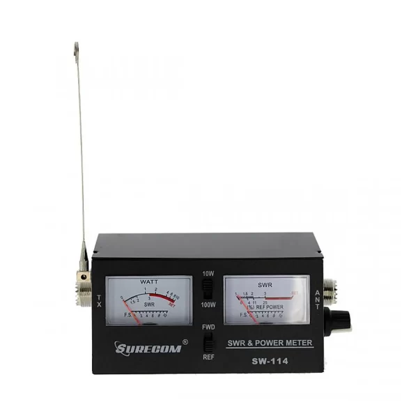 Surecom SW-114 SWR/RF/Field Strength Test Power Meter for Relative Power 3 Function Analog with Field Strength Antenna