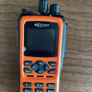 Orange/Black Kirisun DP990 Digital Portable Radio with Full KeyPad Display DP990 Aes 256