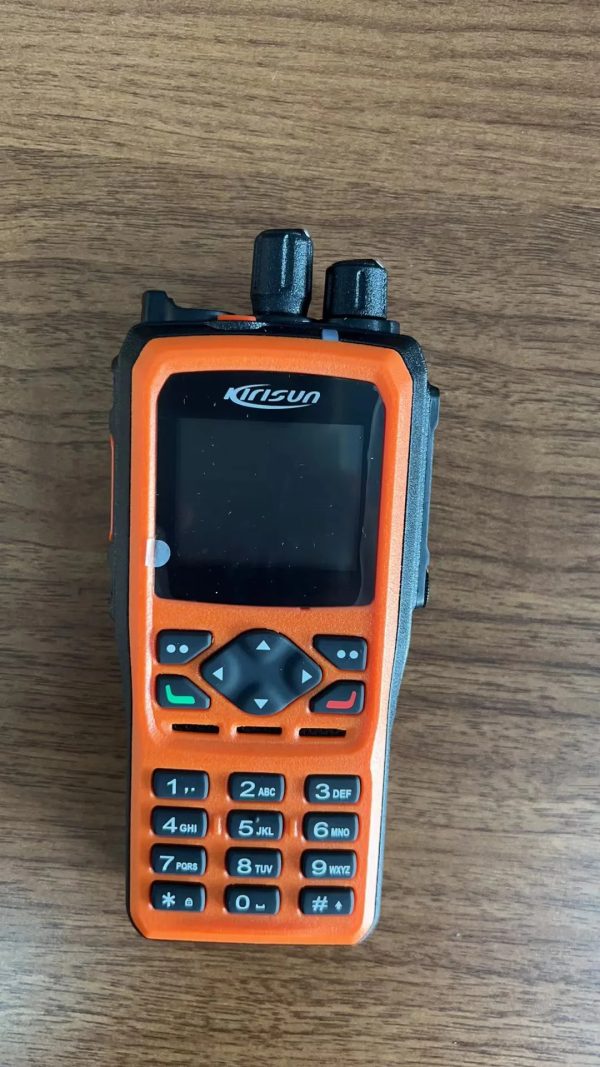 Orange/Black Kirisun DP990 Digital Portable Radio with Full KeyPad Display DP990 Aes 256
