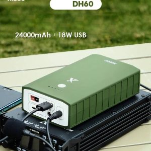 XIEGU DH60 24000mAh Outdoor Power Bank Supports Fast Charging for QRP Radio Handheld Walkie Talkie Cellphone