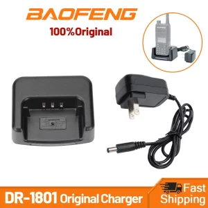 Baofeng DR-1801 Walkie Talkie Battery Charger Compatible With DM-860 DMR BF-H6 DM-8 DR/DM-1801 TYT MD-760 GD77 GD-77BB GD-77S