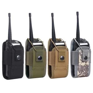 1000D Walkie Talkie Pouch Waist Bag Holder Pocket Portable Interphone Holster Carry Bag for Hunting Camping