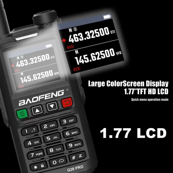 2024 Baofeng UV-G28 PRO 10W Walkie Talkie Waterproof Long RangeUHF VHF Four Band Portable Radio - Image 3