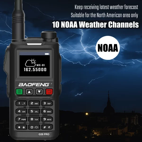 2024 Baofeng UV-G28 PRO 10W Walkie Talkie Waterproof Long RangeUHF VHF Four Band Portable Radio - Image 4