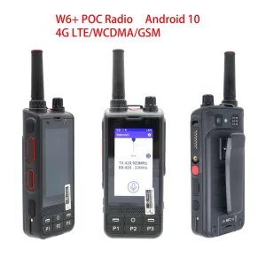 2024 NEW W6+ Walkie Talkie 4G Network Radio W6 PLUS Android 10 Unlock LTE/WCDMA/GSM POC Radio Work with Real PTT Zello with WIFI
