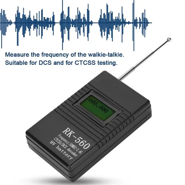 RK-560 Frequency Counter Meter 50MHz-2.4GHz Portable Handheld Test Radio Meter CTCSS/DCS Decoder for RK560 Two-Way Radio Walkie Talkie - Image 4