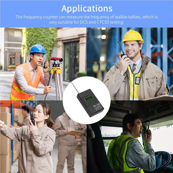 RK-560 Frequency Counter Meter 50MHz-2.4GHz Portable Handheld Test Radio Meter CTCSS/DCS Decoder for RK560 Two-Way Radio Walkie Talkie - Image 5