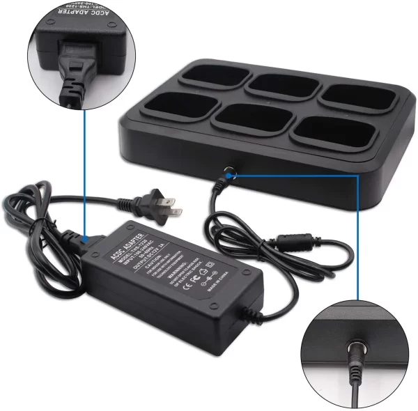 TYT MD390 Multifunctional 6-Way Rapid Charger For Tytera MD-390 MD-UV390 for Retevis RT8 RT81 RT82 RT83 RT87 RT47 RT50 DMR Radio - Image 3