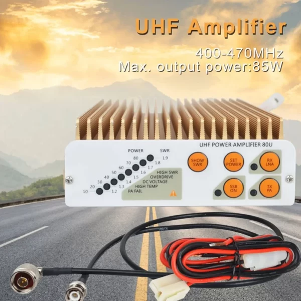Two way Radio BJ-550 UHF Power Amplifier, Power Set Level 10-80W, 1.2-1.9 V. AM, SSB Modulation Mode - Image 2