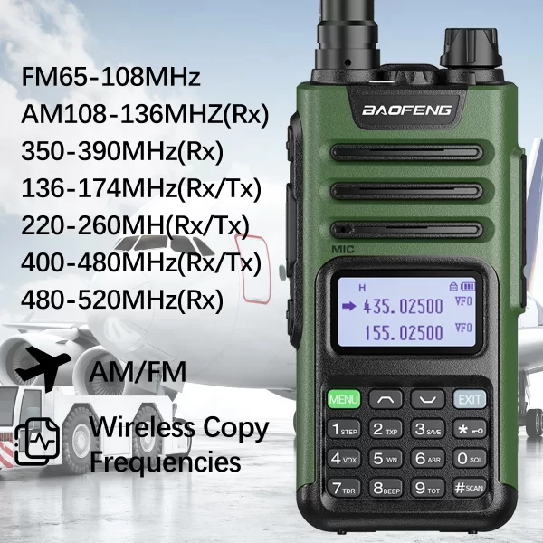 BaoFeng M-13 Pro AM FM Walkie Talkie Long Range Two Way Transceiver Ham Radio Wireless Copy Frequency Type-C UV 13 Pro Radio - Image 2