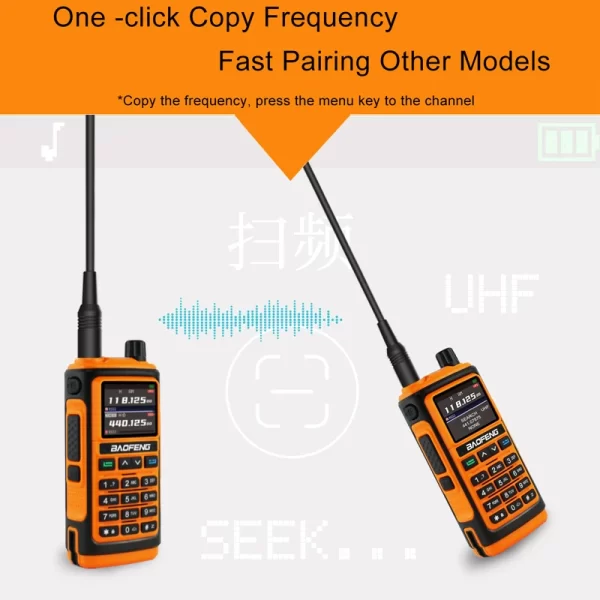 BaoFeng UV-17M Walkie Talkie Airband 6 Frequency Original Powerful Ham Type-c Charger Long Range UHF VHF Two Way Portable Radio - Image 3
