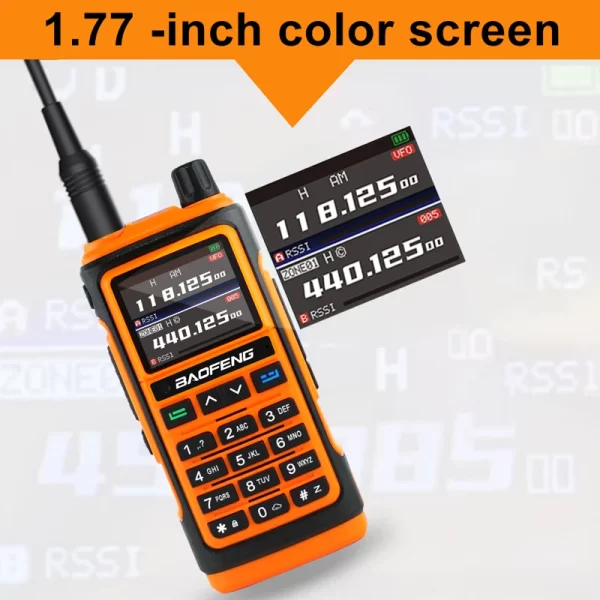 BaoFeng UV-17M Walkie Talkie Airband 6 Frequency Original Powerful Ham Type-c Charger Long Range UHF VHF Two Way Portable Radio - Image 4