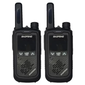 2PCS BAOFENG BF-T17 FRS Mini Walkie Talkie With Earpieces Long Range 22CH VOX USB 2W 0.5W with LED Flashlight