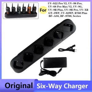 Baofeng UV-68 Pro Max V2 Multi Battery Charger UV-S22 Pro V2 Six Way Rapid Charger UV-98 Pro UV-9R Pro Walkie Talkie Accesssory