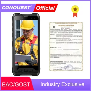 CONQUEST S29 EAC GOST Certificate IP68 Waterproof 5G Rugged Smartphone Mobile Phone Fingerprint Face Unlock Android Phone