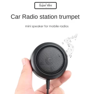 Mobile Transceiver Small Speaker Super Mini External Speaker Yaesu ICOM 3.5mm Mono 1.5m Cable Length